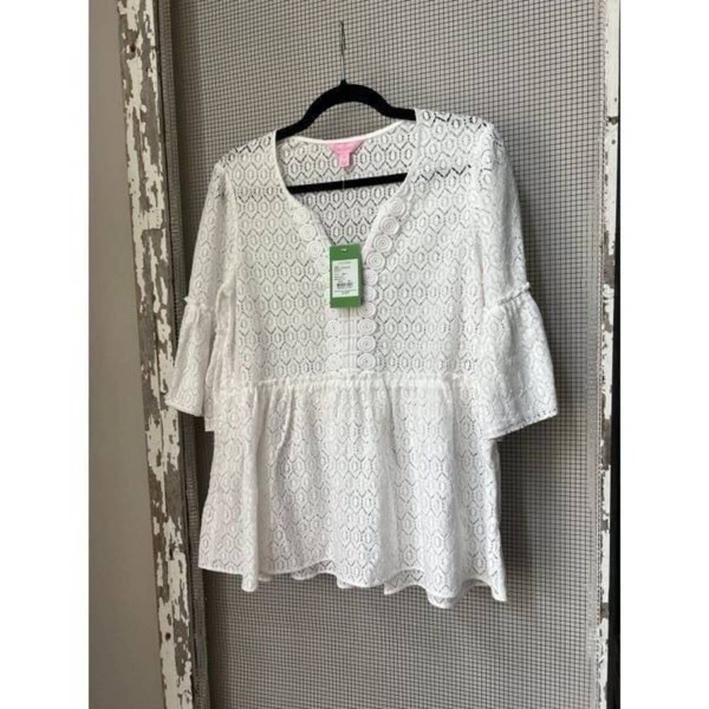 Lilly Pulitzer Inez Top Resort White NWT XS